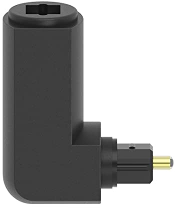 Hama Adaptateur ODT, f. toslink mâle - f. toslink femel., doré, 90 °