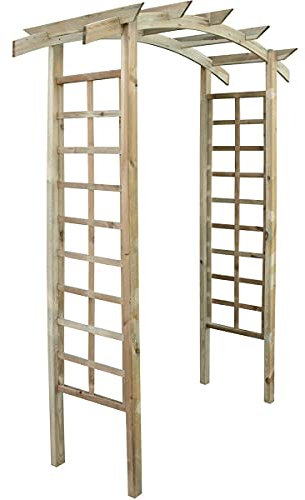 Forest Style Pergola de Jardin arquée en Bois Luna - 160 x 70 x 222 cm 0 m² - Cerland