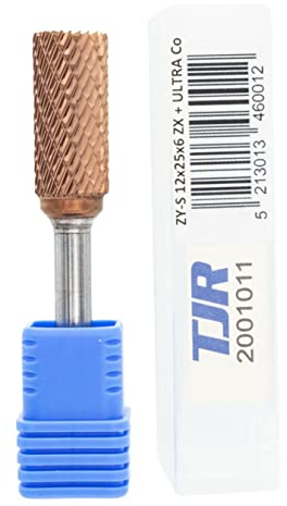 Hartmetall-Frässtifte mit Beschichtung ULTRA Co, 12 mm (metrisch) Durchmesser mit 6 mm metrischem Schaft, (speziell mit Chipbreaker) TJR… (Zylinder mit abgeschnittenem ende)