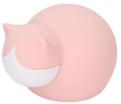 Kuuleyn Wärmflasche, süße Katze Wärmtasche, Katze Wärmflasche Silikon süße Wassereinspritzung tragbare Mini-Wärmflasche für Kinder, Studenten, Männer, Frauen, Geschenk(Rosa)