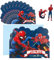 20Pcs Party Invitations Kids Spider Birthday Party Invitations, Party Invites Boys Girls Children with Envelopes, Double Sided Hero Theme Invite Cards for Birthday Baby Shower Party