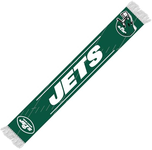 Great Branding NFL Schal New York Jets Fanschal Scarf HD Knitted Jaquard