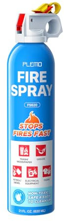 Plemo Fire Extinguisher All-in-One, Fire Extinguishers Compact for Home, Car, Kitchen, Truck, and Boat, FS620, 1-Pack