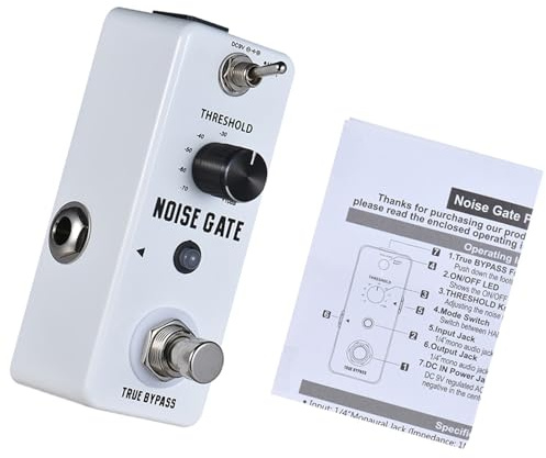 Rowin Noise Gate, Rauschunterdrückung, Gitarren-Effektpedal, Gehäuse aus Aluminiumlegierung, True Bypass für Musiker