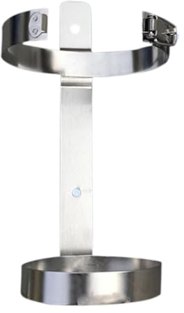 Sghtil Support d'extincteur robuste – Support d'extincteur en acier inoxydable pour bateau – Charge de 2 kg – Matériel antirouille – Base robuste pour ouvriers du bâtiment