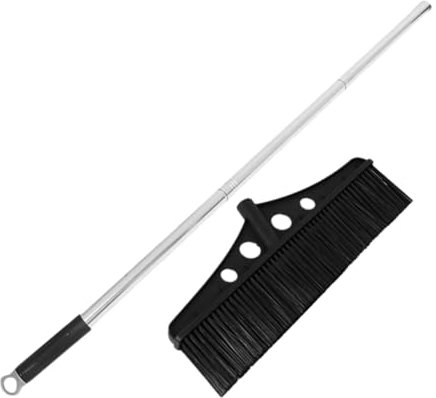 UTHCLO Spazzola Larga Rimovibile per Giardino e Garage Spazzolone Acciaio Inossidabile per Pulizia di Superfici Calcestruzzo Adatta per Esterni e Interni Manico Ergonomico per Maggiore