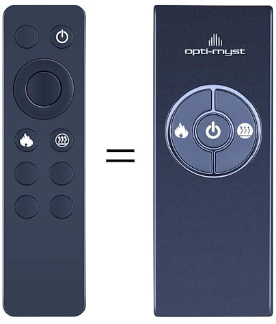CLVIZCXOM Remote Controller Compatible with Dimplex Opti-Myst Electric Fire Remote Control with 3 buttons