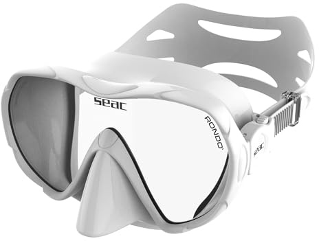 SEAC Rondò, Maschera Frameless Monovetro in Silicone per Immersione e snorkeling, Volume Ridotto, Idrodinamica, Ultraleggera