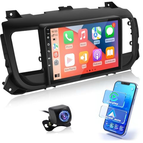 2GB+64GB Autoradio Android per Citroen Jumpy 3/Peugeot Expert/Toyota Proace 2016-2021 con DSP, 9 Pollici Touchscreen Radio con CarPlay&Android Auto Senza Fili, WiFi, GPS, EQ+Telecamera di Retromarcia