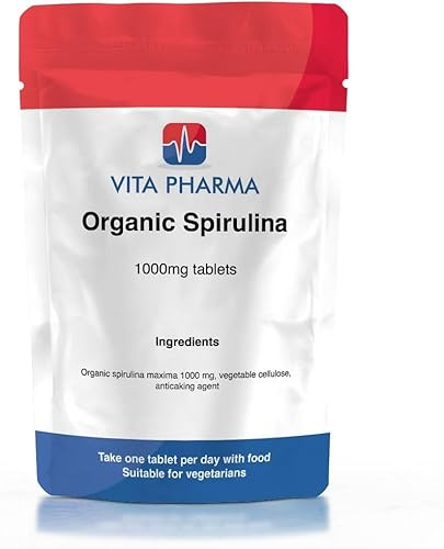VITA PHARMA Organic Spirulina 1000mg 60 Tablets