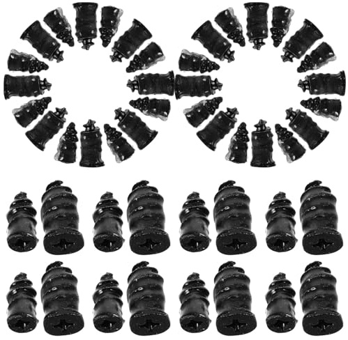 Clous de Pneu pour Réparation de Crevaison Voiture, 40 Pièces | Caoutchouc Noir, Haute Dureté, Compatible Pneus de Tailles Variées, Usage Simple sur Différents Véhicules