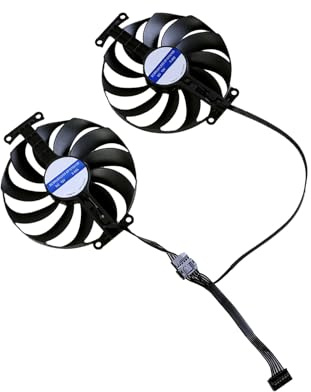 QUEENYARD Ventilateur de refroidissement pour carte graphique RX6600XT CF1010U12D DC12V 0,45 A 95 mm 7 broches