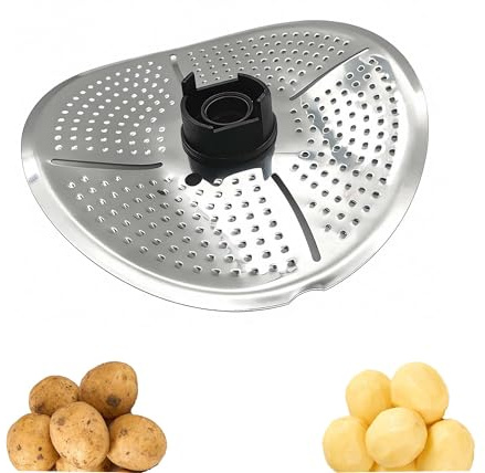TUKEVA Schäler für Monsieur Cuisine Connect Gemüseschäler (Silber) | Sparschäler für Monsieur Cuisine Connect, Ersatzteil, Kartoffelschäler für Kartoffeln,Karotten,Gemüse und Obst