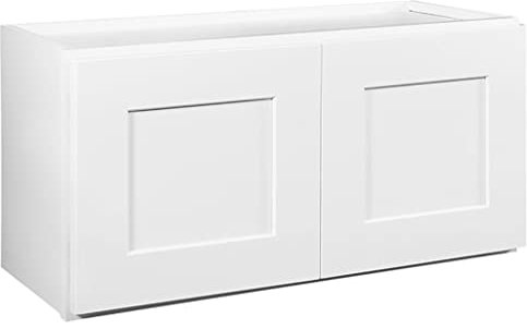 Design House Brookings Shaker Wall Kitchen Cabinet, White, Wood, Assembled, 30 x 15