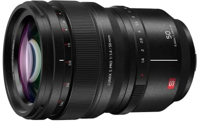 Panasonic S-X50E LUMIX S PRO Objektiv (50 mm, F1.4, Staub, Spritzwasser und Kälteresistent) Schwarz