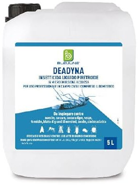 DEADYNA lt.5 INSETTICIDA LIQUIDO PIRETROIDE CON CIPERMETRINA E TETRAMETRINA DISINFESTAZIONI INSETTI ZANZARE MOSCHE E INSETTI STRISCIANTI