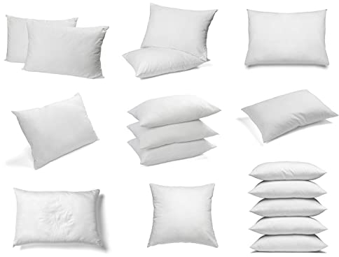 sunnypillow Premium Kopfkissen 5er Set Kissen 45x45 cm Füllung - Kissenfüllung Füllkissen Innenkissen Sofakissen groß - fest gefüllt, für Allergiker geeignet