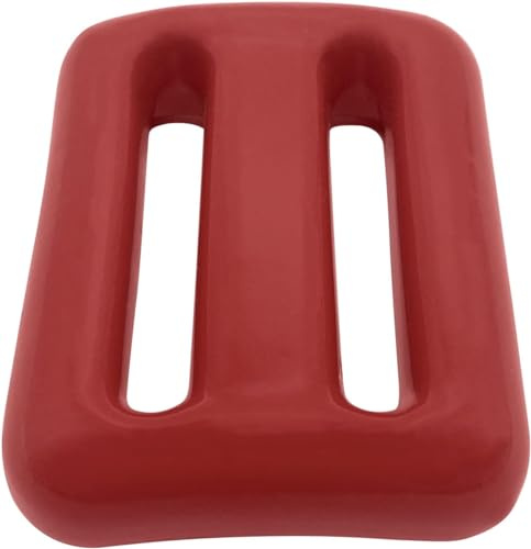 Poolzilla Diving Weight 2.2 LB(1 Kg) for Scuba Diving, Diving Weight in Red, Lead Weight with Slits for Placement Along Belt