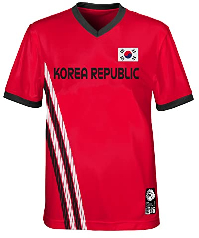 FIFA Unisex Official 2023 Women's Football World Cup Kids Team Shirt, South Korea T-Shirt (Pack of 1)