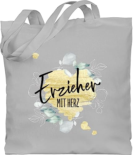 Shirtracer - Baumwolltasche - - Taschen - Erzieher mit Herz