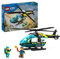 LEGO City L’Hélicoptère des Urgences Jouet pour Enfants de Construction Créative, Cadeau pour Garçons et Filles de 6 Ans ou Plus, Minifigurines : Pilote, Randonneur et Sauveteur 60405