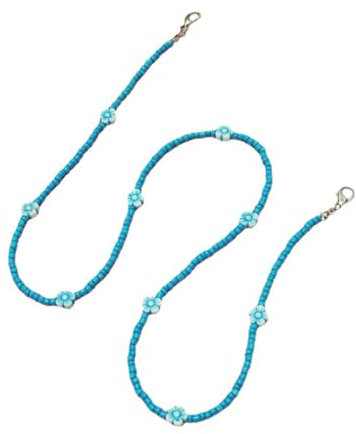 GOOHOCHY Maske Kette Perlen Halskette Halter Retainer Aufhänger Keeper Um Hals Brillenkette Lanyardkette
