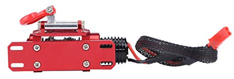 Mini Treuil Électrique en Métal Rouge, 1:10 RC Crawler, Réaliste, Convient pour SCX10, D90, D110, TF2, KM2