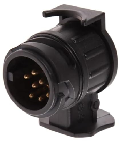 SALPIE Adapter Anhängerkupplung 13 Pin auf 7 Pin Anhänger Caravan Truck Towbar Adapter für Stecker für Auto Anschluss Konverter Steckdose Wasserdicht 12V
