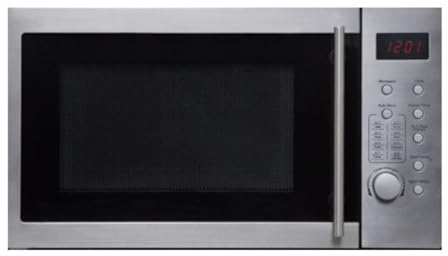 SIA FMG25SS 25L 900W Freestanding Microwave in Stainless Steel, 5 Power Levels, 8 Auto Cook Programmes, 315mm Turntable, 2 Years Parts and Labour Guarantee