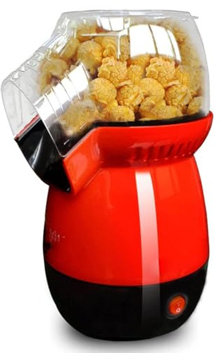 YOUFE Electric Hot Air Popcorn Popper Maker, No Oil Needed Popcorn Machine, for Home Movie Party, with Measuring Cup And Removable Lid