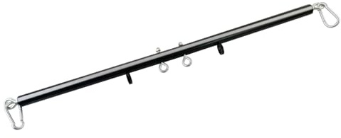 Black Adjustable Exercise Stainless Steel Spreader Bar, Yoga Training Fitness Gear, Workout Bar,Sports Gym Kit