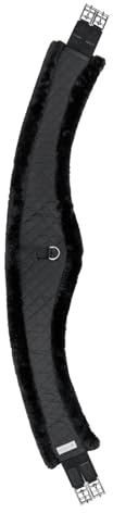 WALDHAUSEN Mond Langgurt mit Teddyfell, schwarz/schwarz, 125 cm