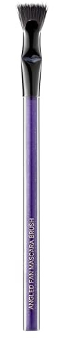 Kevyn Aucoin Angled Fan Mascara Brush: Achieve feathered, separated lashes with any mascara. Dual-fiber design ensures a clean & even application for voluminous lashes. No clumps. Makeup artist go to.