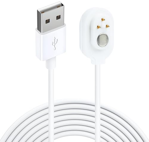 Câble de Charge Magnétique de 3 Mètres pour Extérieur, Compatible avec Ultra 1, 2, Pro 3, 4, 5, 2K - Charge Rapide, Durable et Sécurisée, pour Caméras de Surveillance, Blanc