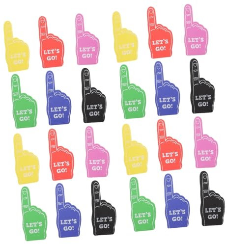 Toddmomy 4 Sätze Cheerleading-zubehör Gel Maschine Becher Klebrig Smoothie Finger Hände Party-Requisite Cheerleading- Für Mädchen Jubel Requisiten Eva 6 Stück * 4