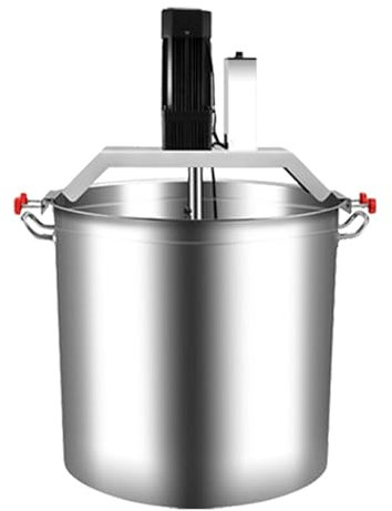 VNATWGOO 40L Elettrico Automatico Inox Mescolatore Pentola, Commerciale Miscelazione Pentola con velocità Regolabili, Mescolatore per Alimenti per Salse, Brodo, Condimenti