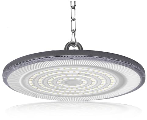 JBdusn 400W UFO LED High Bay Light,6500K Werkstatt Deckenleuchte Industrielampe mit Kette,IP65 Wasserdicht Hallenstrahler Strahler Werkstattlampe Werkstatt Deckenleuchte für Fabriken,Garage,Lagerhaus