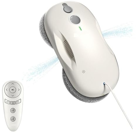 Robot Nettoyeur De Vitres W3, Aspiration Maximale De 3800 Pa, Pulvérisation Automatique Bidirectionnelle, Réservoir D'eau De 80 Ml, Planification Intelligente Des Itinéraires