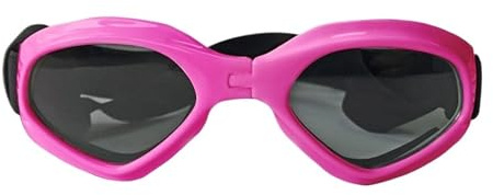 Hundebrille, Retro Hundebrille Faltbare Haustierbrille Hundebrille Mode Sonnenbrille Sommer Winddicht Sonnenschutz Hunde Welpen Zubehör(Pink)