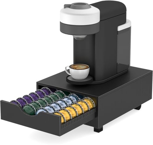 Suli Portacápsulas de café para cápsulas 52 cápsulas,negro
