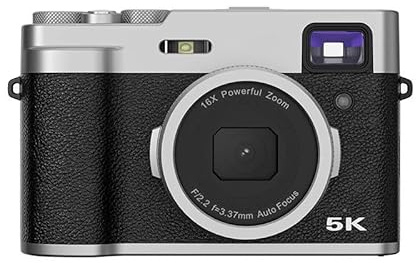 Macchina Fotografica Digitale 5K HD Con Doppia Fotocamera Anteriore E Posteriore, Mirino Rapido, Fotocamera Mirrorless Domestica