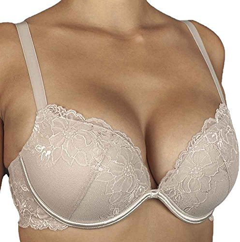 Selene - Noelia-C Sujetador Push Up Copa C realizado en blonda Encaje.