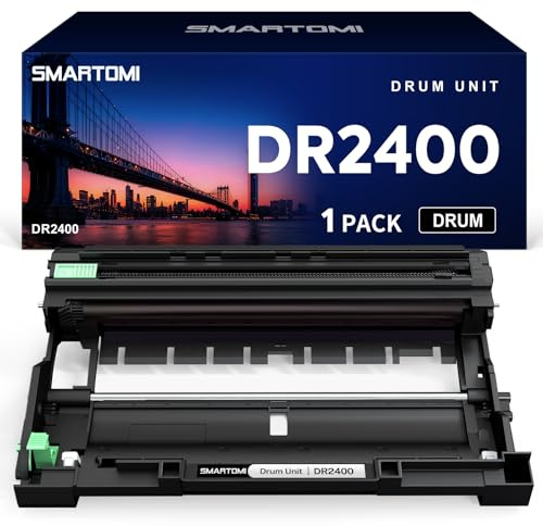 SMARTOMI DR2400 Drum Replacement for DR2400 DR-2400 for HL-L2310D HL-L2350DN HL-L2370DN HL-L2375DW DCP-L2510D DCP-L2530DW MFC-L2710DN MFC-L2730DW MFC-L2750D(1 Drum )