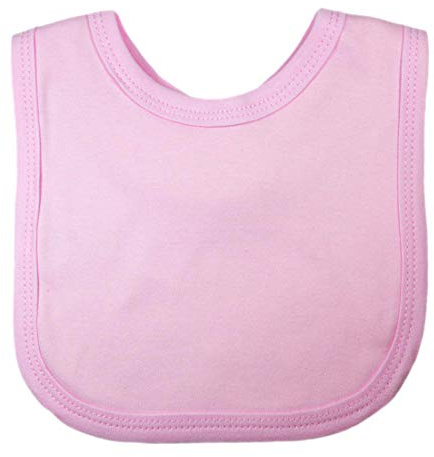 Bavaglini in 100% cotone tinta unita con velcro, confezione da 3 pezzi o bavaglino singolo