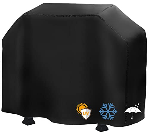 SIBOTER Housse Barbecue Exterieur, 210D Oxford Housse Barbecue, Bache Barbecue Exterieur Anti-Vent/Anti-UV/Anti-l'eau/Anti-l'Humidité/Antipoussière, 145 × 61 × 117cm