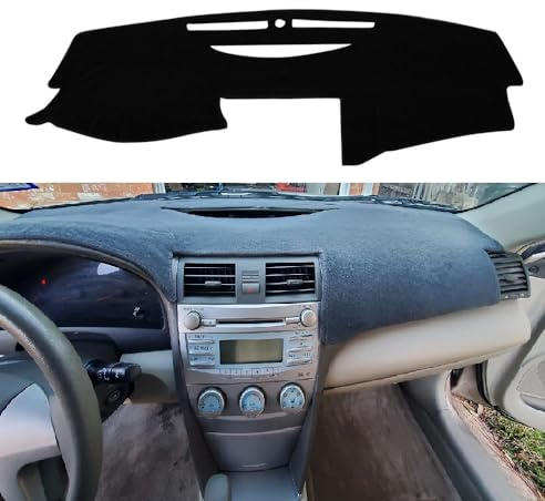 KEDAKEJI Car Carpet Dashboard Cover,Dash Cover Mat Compatible with Toyo ta Camry 2007 2008 2009 2010 2011 (Black)