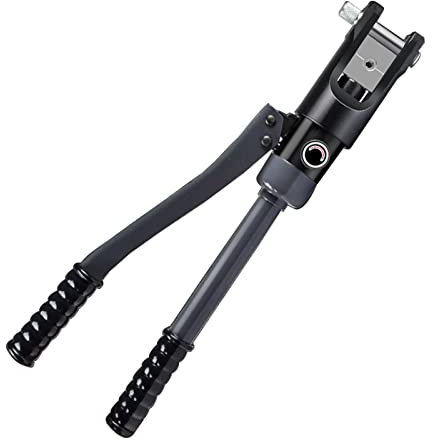 Herramienta hidráulica de crimpado, crimpadora de cable manual con troquel de crimpado y mango antideslizante, crimpadora de terminales de orejetas de cable Herramientas de estampación de alambre p