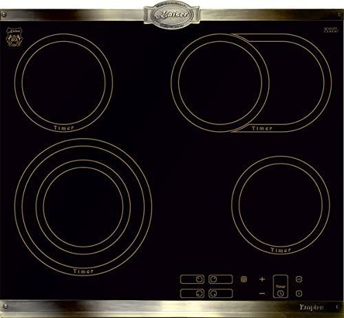 Kaiser Empire Table de cuisson vitrocéramique Autark 60cm, KCT 6385 Em Retro Table de cuisson vitrocéramique, affichage de la chaleur résiduelle,affichage de fonctionnement,TouchControl