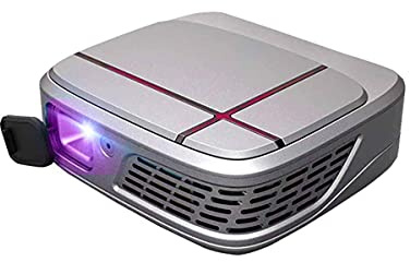 Mini videoproiettore, supporto per proiettore Proiettore DLP Correzione trapezoidale automatica 6300 Lume Schermo wireless WiFi LED 3D Home Theater con batteria ricaricabile Altoparlanti stereo good