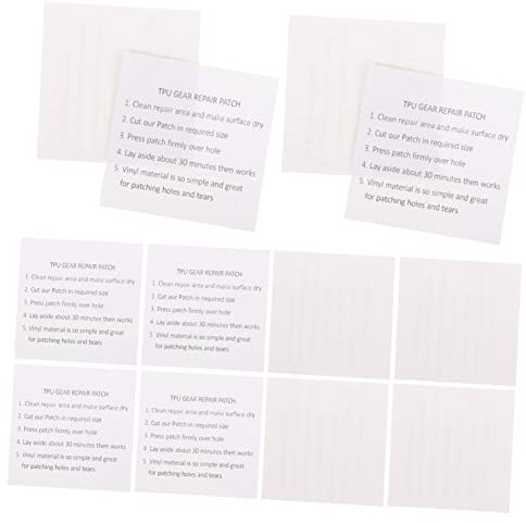 SHINEOFI 25pezzi Tpu Trasparente Toppe Riparazione Adesive Per Gonfiabili Kit Riparazione Per Tende Materassini e Giocattoli Acquatici Resistente